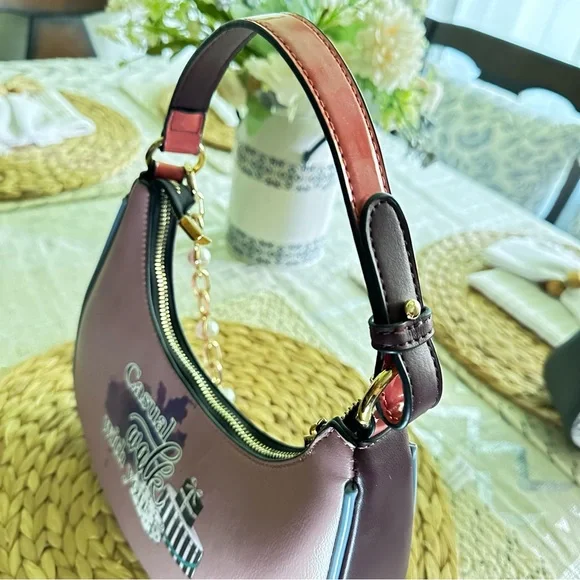 Nicole Lee Pink and Blue Shoulder Bag - Picture 4 of 8